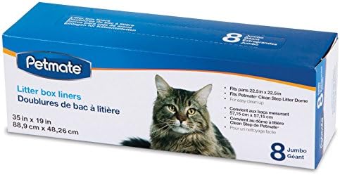 Petmate Booda Clean Step Litter Box Dome Liners, Jumbo 8-Count by Petmate