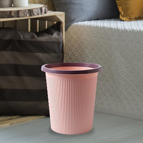 Bathroom Garbage Can, Lightweight Durable Striped Garbage Cans - Image 4