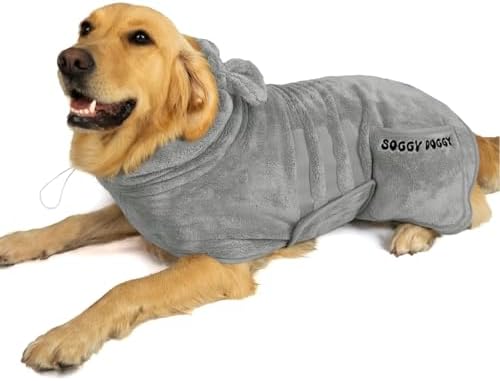 SOGGYDOGGY® US: Luxury Dog Bathrobe, Super Absorbent Microfiber Dog Bath - Image 2