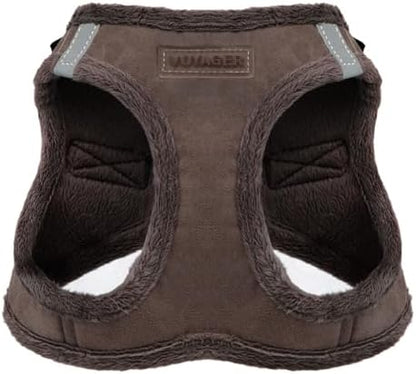 Voyager Step-in Plush Dog Vest Harness -Chocolate Suede by BestPetSuppliesLLC