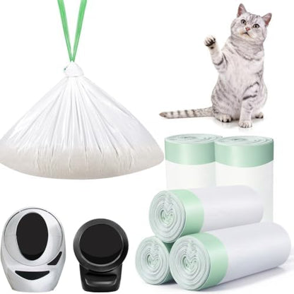 60 Count Automatic Litter Box Bags Liners Compatible by KropBom