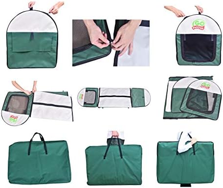 Go Pet Club 18" Rounded Top Soft Collapsible Dog Crate, Portable Pet Carrier - Image 5