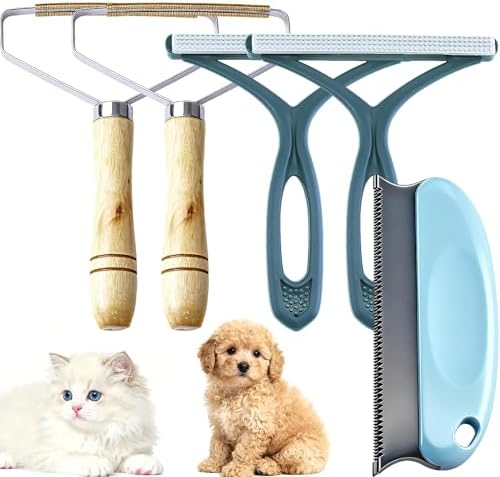 5-Pack Pet Hair Removal Tool, Dog Cat Hair Remover, Fur Remover Tool Cleaner by Unknown
