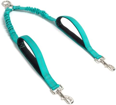 20" Dual Dog Leash Coupler Double Control Padded Handles by Mycicy