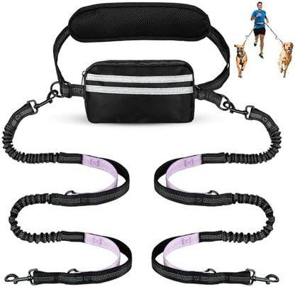 Hands Free Dog Leash for Two Dogs Walking by Yicostar