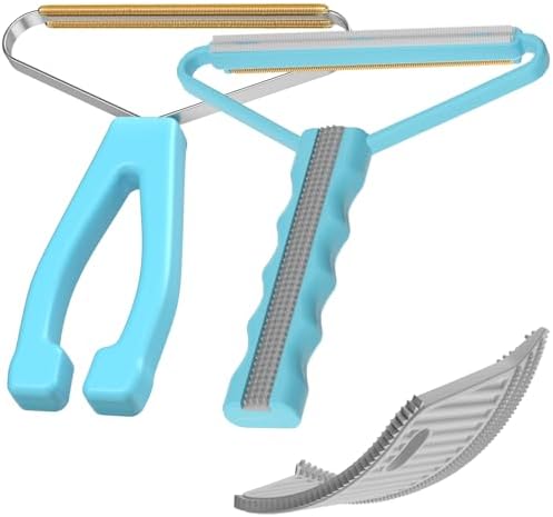 Pet Hair Remover 3-Pack, Dog Cat Fur Tool, Portable Carpet Scraper by BSIWWO