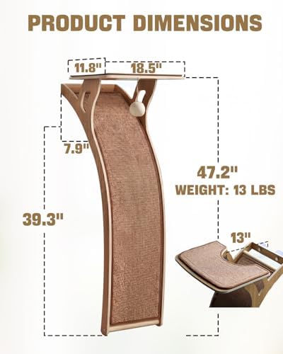 JKXJKX 47" Floor Standing Cat Window Perch - Image 5