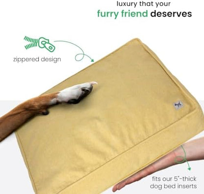 Molly Mutt Yellow Dog Bed Cover, Non-Toxic & 100% Cotton - Image 5