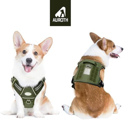 AUROTH Tactical Dog Harness Medium Sized Dog No Pull Adjustable Dog Vest - Image 2