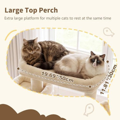 Heybly Cat Tree, 71-Inch-Tall Tower - Image 2