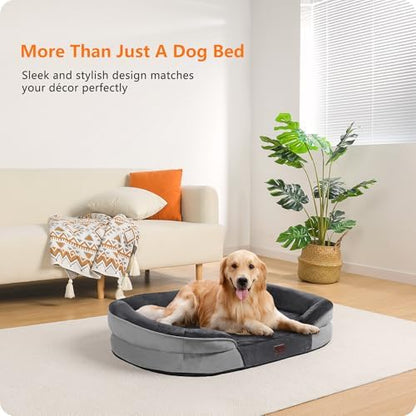 Dwanton Orthopedic Waterproof Large Dog Bed Sofa, Gel Memory Foam - Image 2