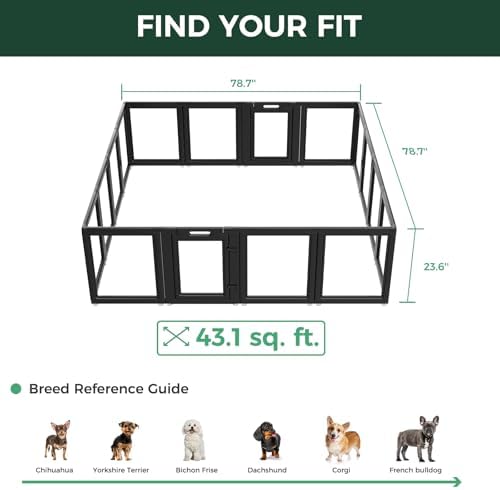 FXW AuraSpace Clear Acrylic Indoor Dog Playpen, 16 Panels - Image 6
