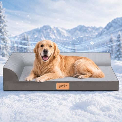 Cooling Orthopedic Dog Bed for Large Dogs, Memory Foam Pet Bed by Unknown