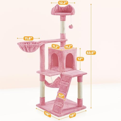Yaheetech Cat Tree Tower for Indoor Kitten, Pet Furniture - Image 3
