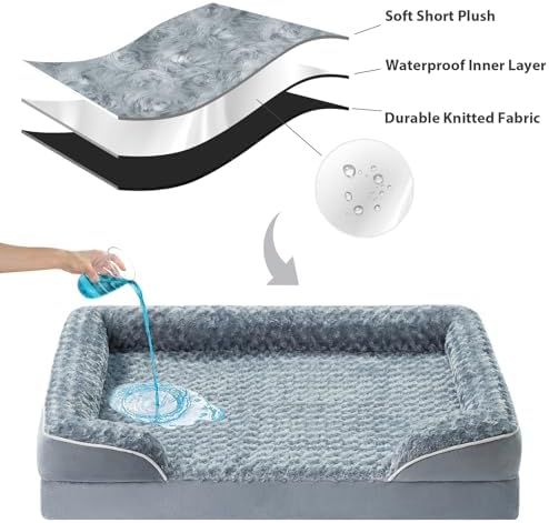 WNPETHOME Orthopedic Washable Dog Bed Large - Image 4