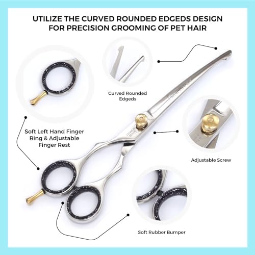 Left Handed Pet Grooming Scissors - Image 2