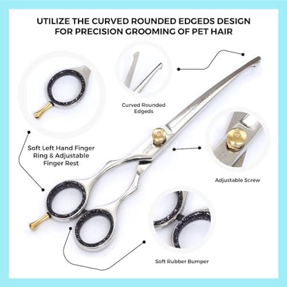 Left Handed Pet Grooming Scissors - Image 2