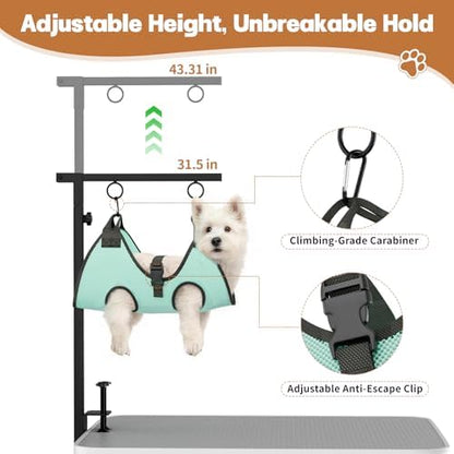 Dog Grooming Table Arm, 31.5"-43.3" Adjustable Pet Stand - Image 4