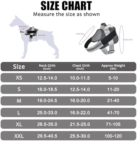 Bolux Dog Harness, No-Pull Reflective Dog Vest, Breathable Adjustable Pet - Image 4