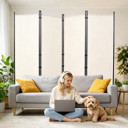 4 Panel Wide Room Divider Wall Screen by HOMSCREENER