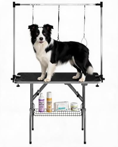 Garvee 46'' Pet Grooming Table, Adjustable & Anti-Slip Dog Grooming Table by Garvee