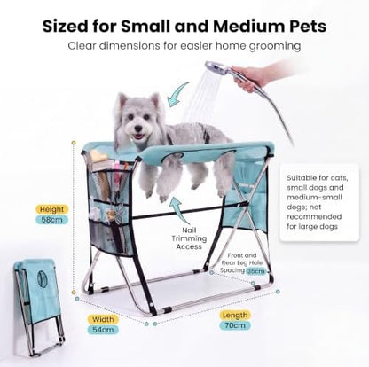 Pet Grooming Bath Stand for Small & Medium Dogs Cats 4-Hole - Image 5