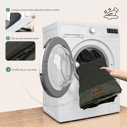 Orthopedic Dog Bed for Extra Large Dogs, Dark Green - Image 7