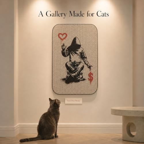 Cat Wall Scratcher, Art Cat Scratching Board - Image 6