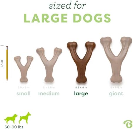Benebone Wishbone Dog Chew Toy for Aggressive Chewers, Real Peanut - Image 4