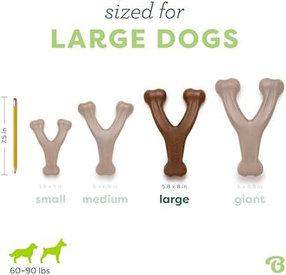 Benebone Wishbone Dog Chew Toy for Aggressive Chewers, Real Peanut - Image 4