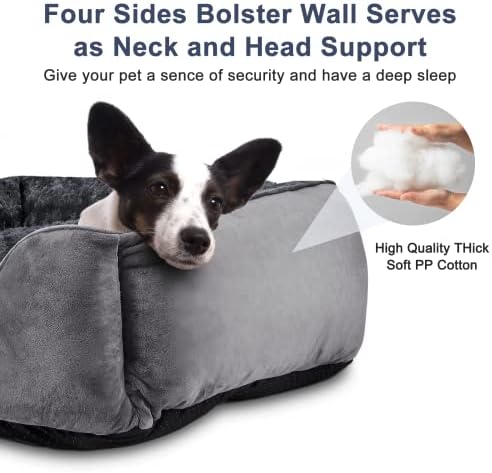 JOEJOY Rectangle Dog Bed for Large Medium Small Dogs - Image 3