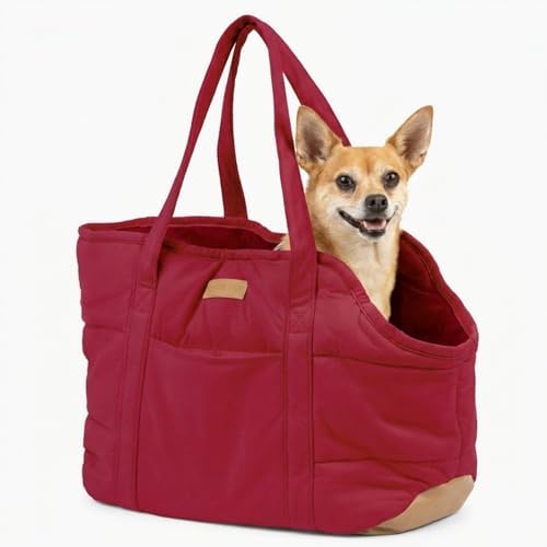 Plush Dog Purse Carrier for Small Dogs, Soft Tote by NOBLEPUP
