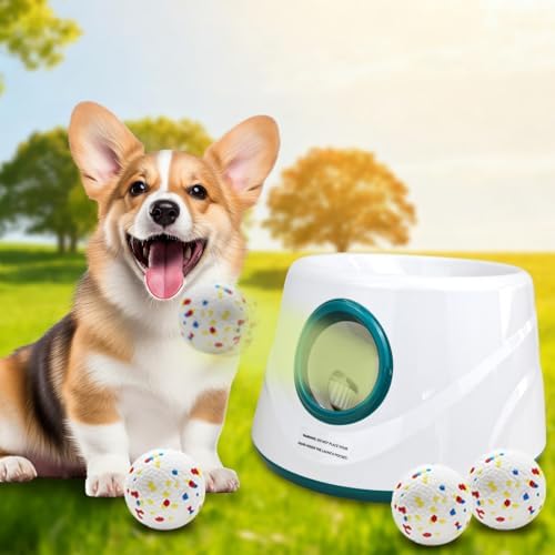MEKAPLE Automatic Dog Ball Launcher, Upgraded Interactive Dogs Balls Thrower by Unknown