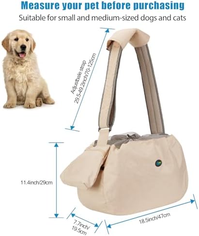 Ownpets XL Dog Sling 15-25lbs, Hands-Free Carrier - Image 3