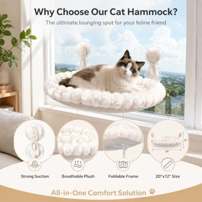 Cat Window Perch for Indoor Cloud Perch，White - Image 7