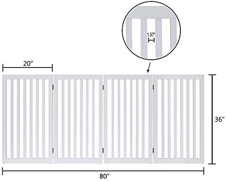 unipaws 36”H Free Standing Pet Gate - Image 5