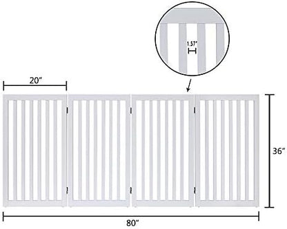 unipaws 36”H Free Standing Pet Gate - Image 5