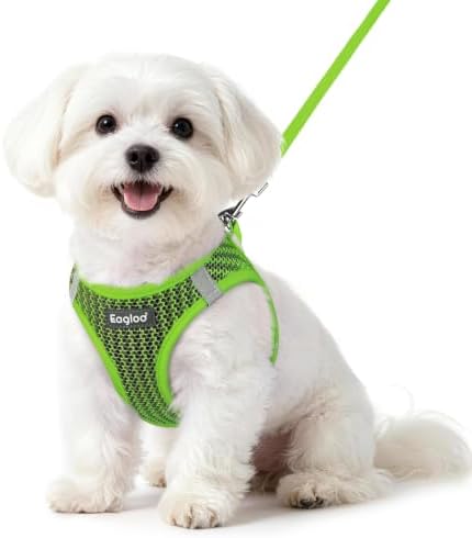 Eagloo Small Dog Harness and Leash Set, Step in Small Sized Puppy Pet Vest by GoExplorewithEagloo