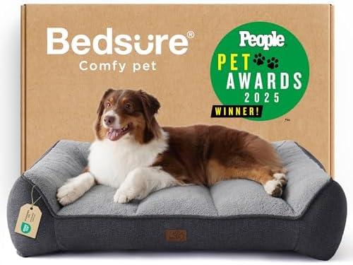 Bedsure SupportMax® Extra Thick Orthopedic Dog Beds Large Sized Dog by BEDSURE