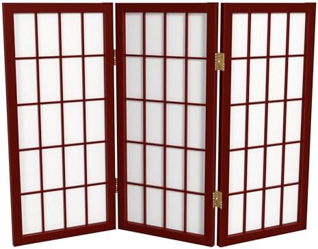 2 ft. Short Desktop Window Pane Shoji Screen by RedLantern