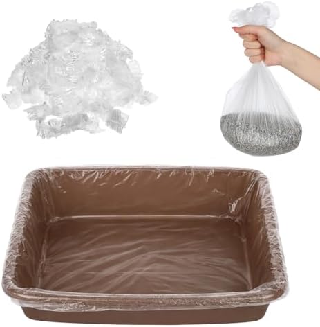 50 Pcs Disposable Plastic Cage Liners, Rabbit Litter Box Liners Leak Proof by Unknown