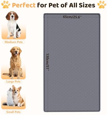 Silicone Dog Bed Mat 51"x 25.6" Crate Mat - Image 4