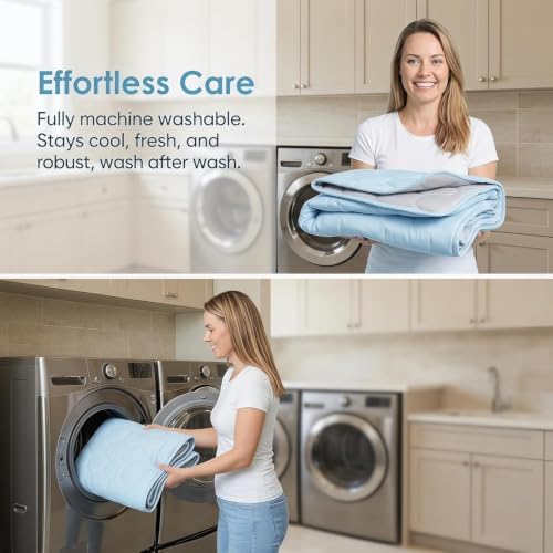 Dog Cooling Mat for Large Dogs, Washable Self Cooling Pet Pad - Image 6