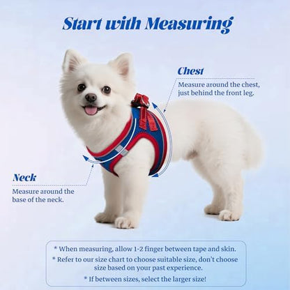No Pull Dog Puppy Harness and Leash Set Reflective Mesh Vest X-Small - Image 2