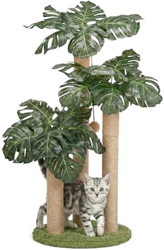 LEMONDA 31.5Inch Cat Scratching Post, Cat Scratcher Tree by LEMONDA