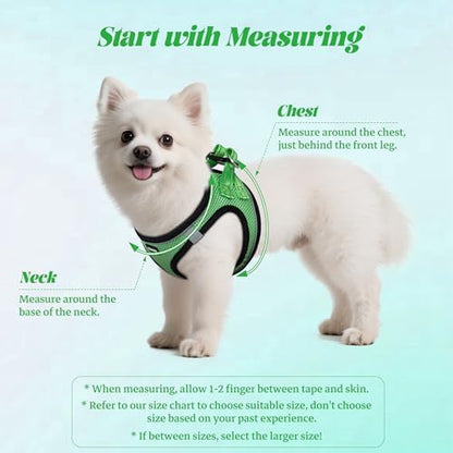 No Pull Dog Puppy Harness and Leash Set Reflective Mesh Vest Large - Image 2