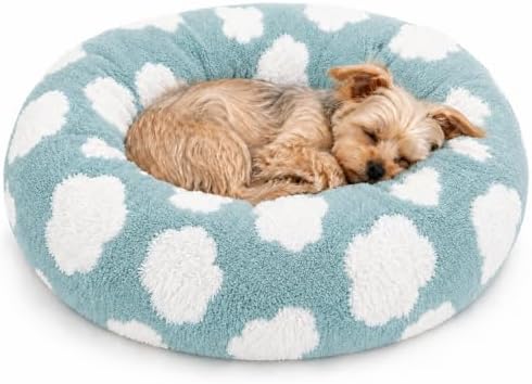 Whiskers & Friends Cat Beds for Indoor Cats & Small Dog, Fluffy Cat Bed by WhiskersFriends