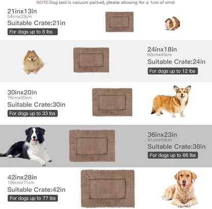 BVAGSS Dog Bed Mat, Reversible Crate Pad, Memory Foam Beds, Soft Warm Pet - Image 5