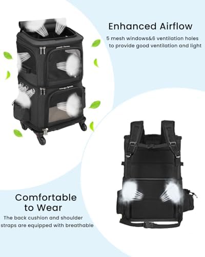 HOVONO Double-Compartment Cat Carrier Backpack - Image 3