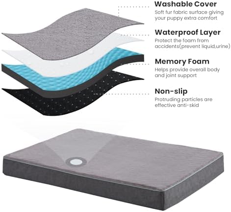 Orthopedic Memory Foam Dog Bed, Cooling Dog Beds - Image 6